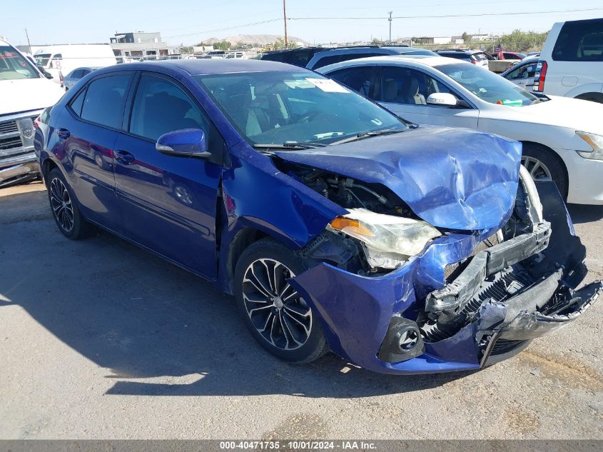 2014 Toyota Corolla S Plus VIN: 5YFBURHE9EP035909 Lot: 40471735