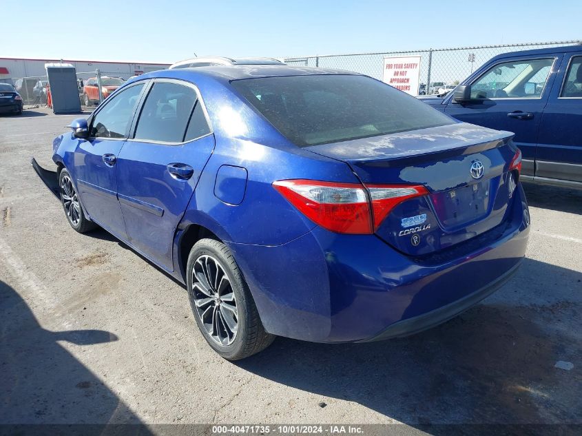 2014 Toyota Corolla S Plus VIN: 5YFBURHE9EP035909 Lot: 40471735