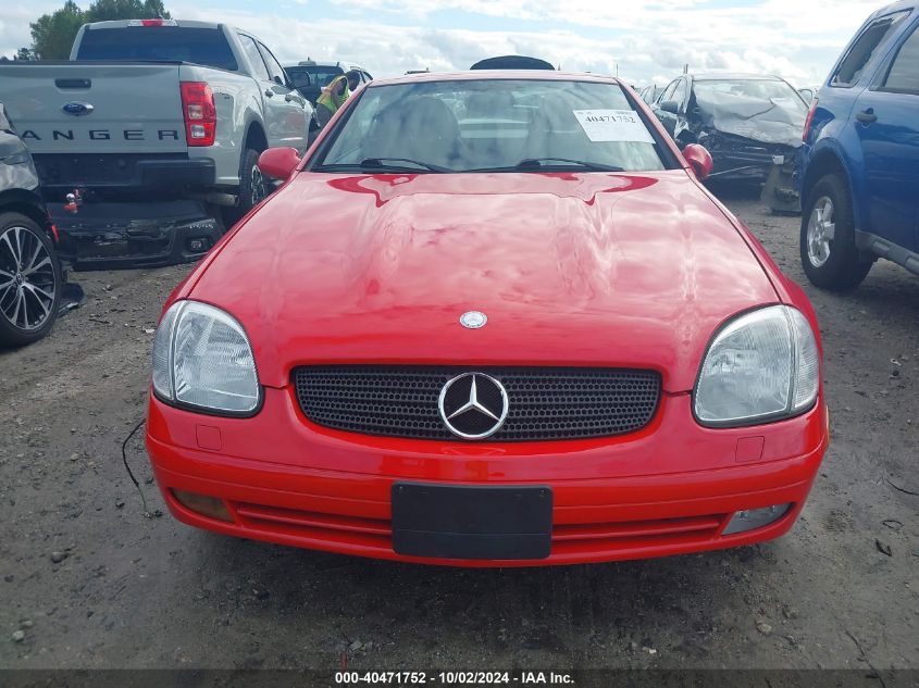 1999 Mercedes-Benz Slk 230 Kompressor VIN: WDBKK47F5XF092376 Lot: 40471752