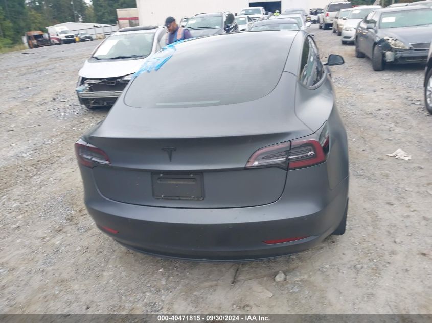 2022 Tesla Model 3 Long Range Dual Motor All-Wheel Drive VIN: 5YJ3E1EB8NF271900 Lot: 40471815