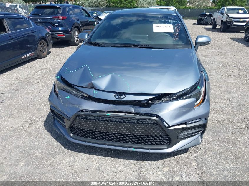 VIN JTDT4MCEXMJ064482 2021 TOYOTA COROLLA XSE
