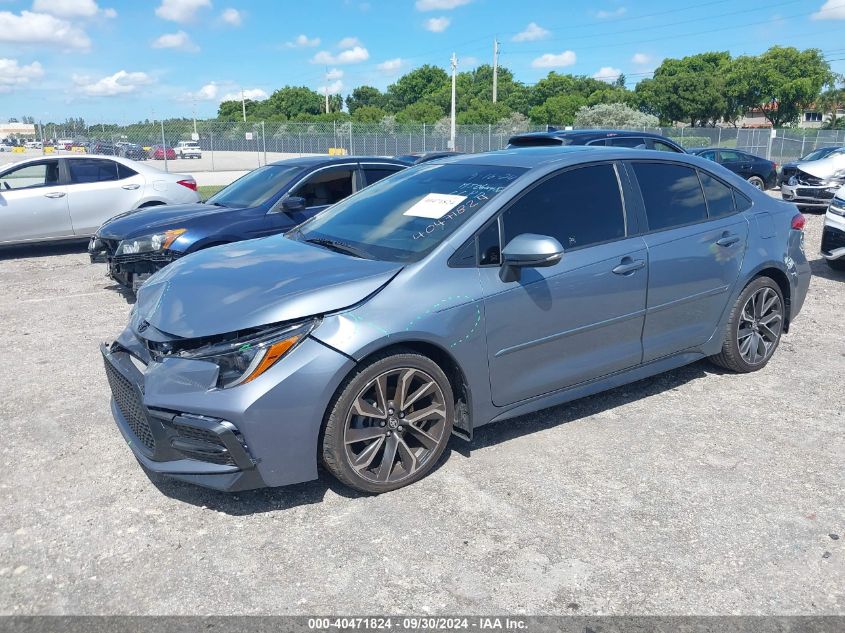 VIN JTDT4MCEXMJ064482 2021 TOYOTA COROLLA XSE