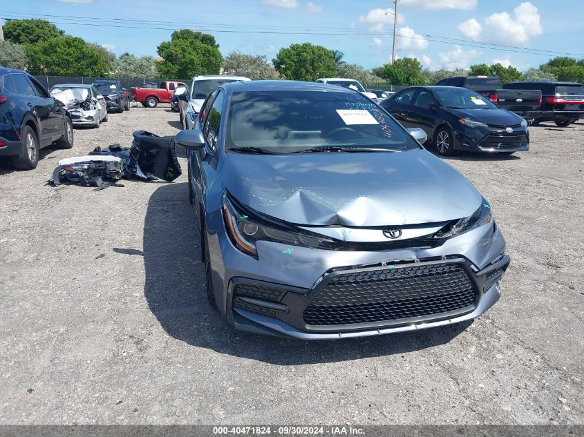 VIN JTDT4MCEXMJ064482 2021 TOYOTA COROLLA XSE