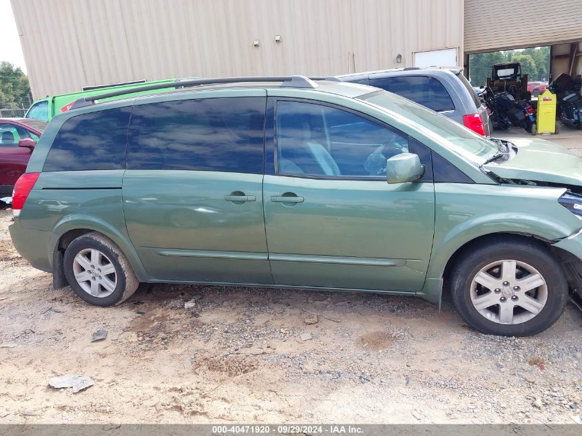 2004 Nissan Quest 3.5 Sl VIN: 5N1BV28U44N363273 Lot: 40471920