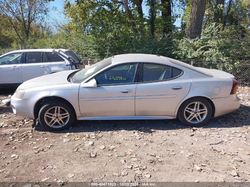 2005 Pontiac Grand Prix Gtp VIN: 2G2WR544651215845 Lot: 40471923