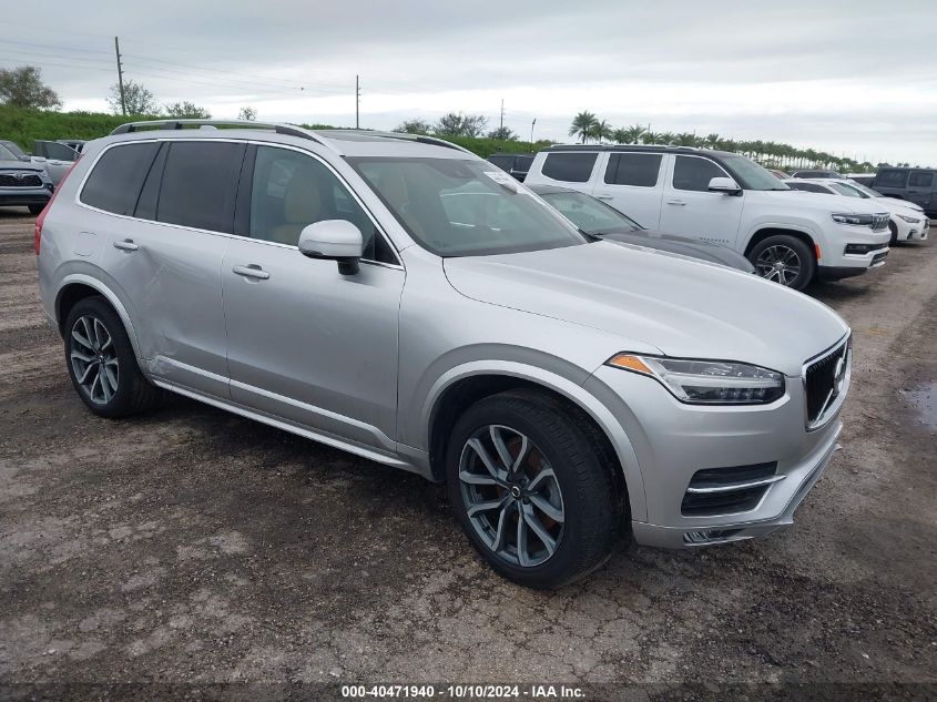 VIN YV4A22PK5K1481682 2019 Volvo XC90, T6 Momentum no.1