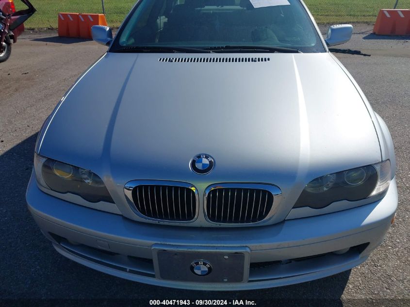 2002 BMW 325 Ci VIN: WBABN33482JW60307 Lot: 40471943