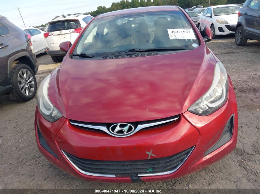 5NPDH4AE5GH711184 2016 Hyundai Elantra Se