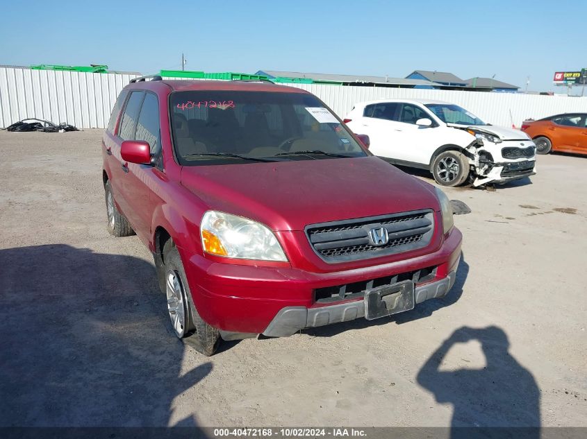 2005 Honda Pilot Ex VIN: 2HKYF18465H568116 Lot: 40472168