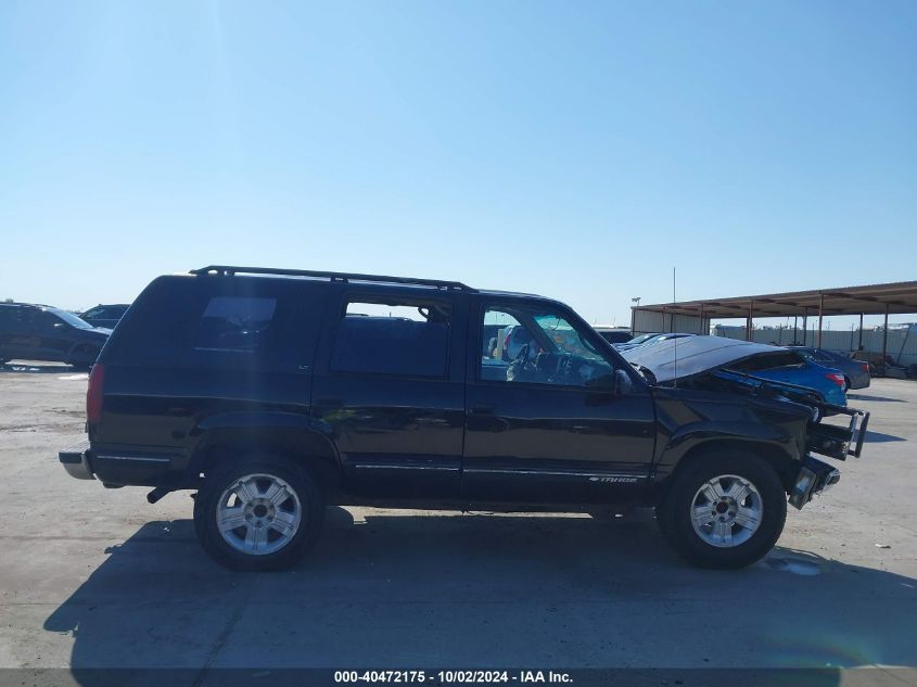 1999 Chevrolet Tahoe Ls VIN: 1GNEK13R9XR101308 Lot: 40472175