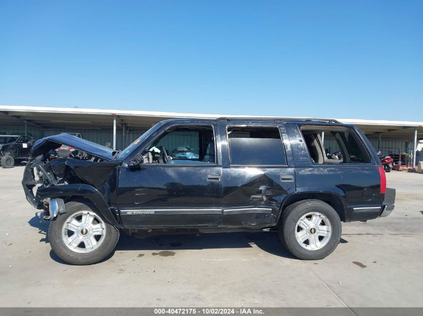 1999 Chevrolet Tahoe Ls VIN: 1GNEK13R9XR101308 Lot: 40472175