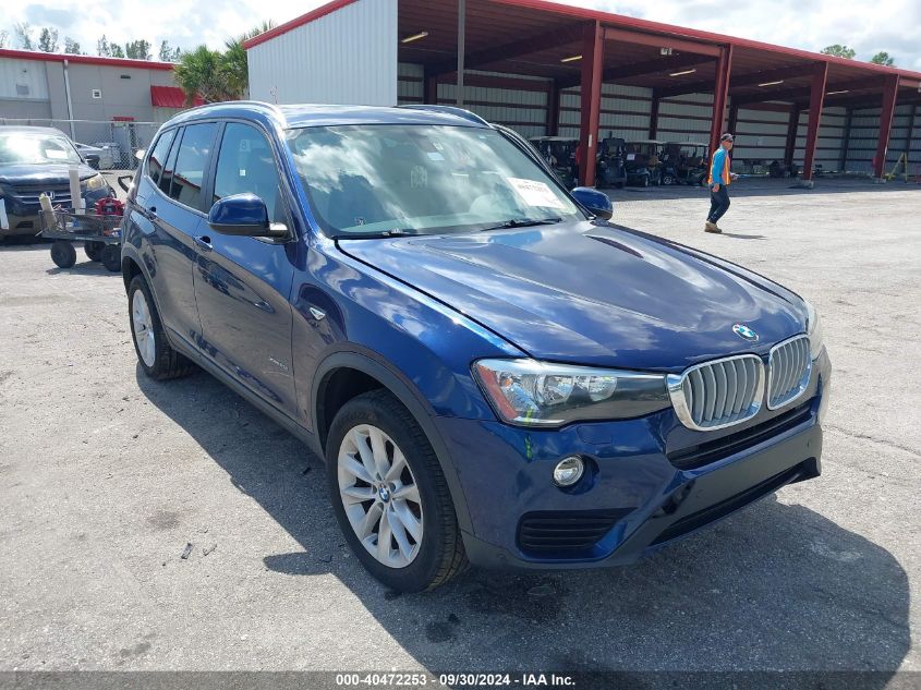 VIN 5UXWX9C33H0W76274 2017 BMW X3, Xdrive28I no.1