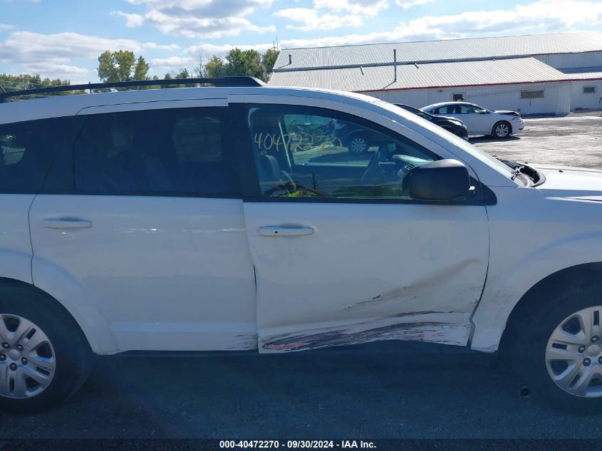 2016 Dodge Journey Se VIN: 3C4PDCAB7GT140161 Lot: 40472270