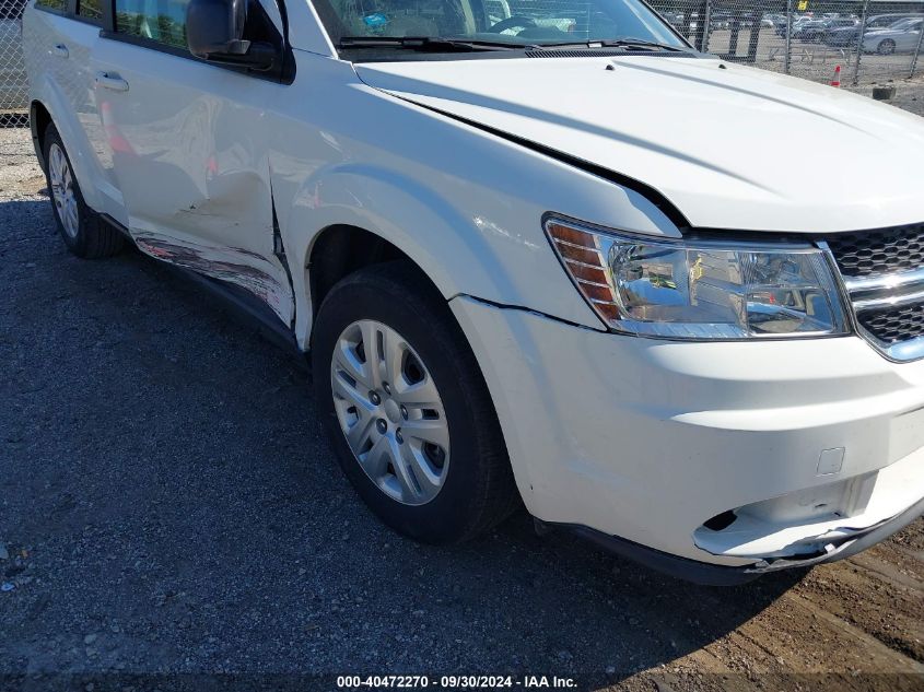 2016 Dodge Journey Se VIN: 3C4PDCAB7GT140161 Lot: 40472270