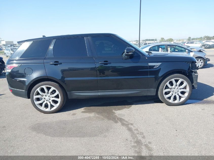 2015 Land Rover Range Rover Sport 3.0L V6 Supercharged Hse VIN: SALWR2VF4FA613677 Lot: 40472285