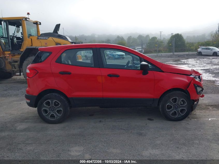 2019 Ford Ecosport S VIN: MAJ6S3FL1KC252371 Lot: 40472305