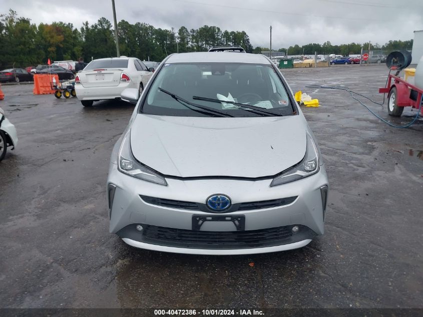 2019 Toyota Prius Le VIN: JTDL9RFU9K3005572 Lot: 40472386