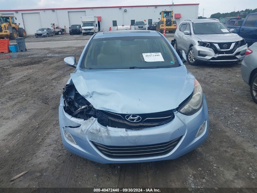 2013 Hyundai Elantra Limited VIN: KMHDH4AE3DU610013 Lot: 40472440