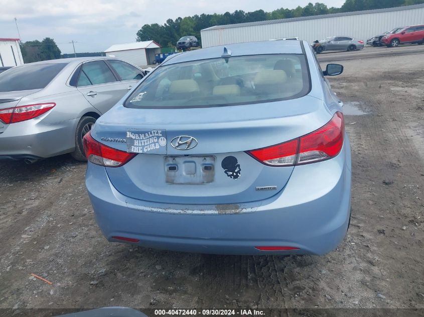 2013 Hyundai Elantra Limited VIN: KMHDH4AE3DU610013 Lot: 40472440