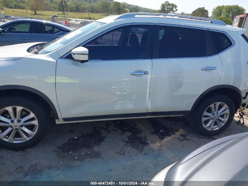 2016 Nissan Rogue Sv VIN: KNMAT2MT2GP605084 Lot: 40472451