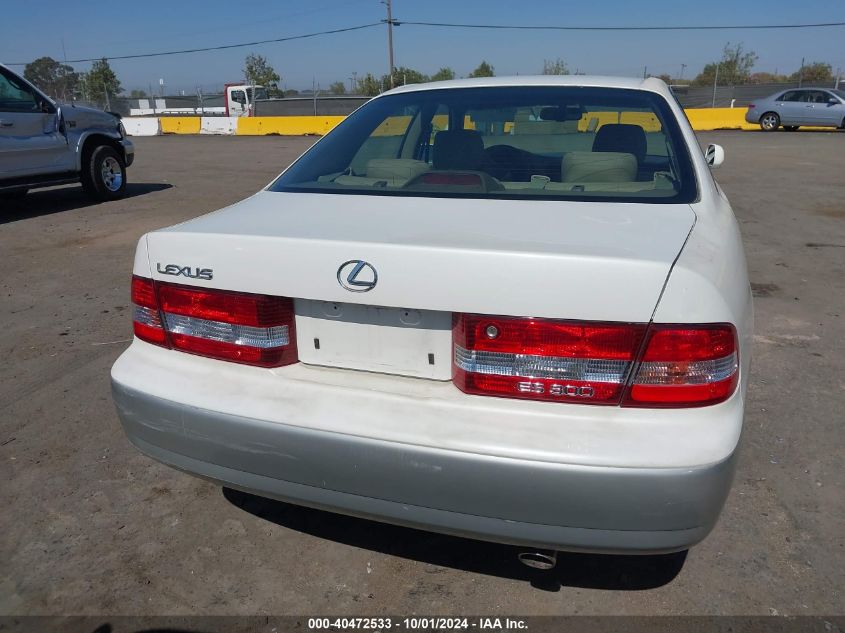 2001 Lexus Es 300 VIN: JT8BF28G210328900 Lot: 40472533