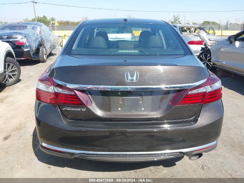 1HGCR2F88GA224103 2016 Honda Accord Ex-L