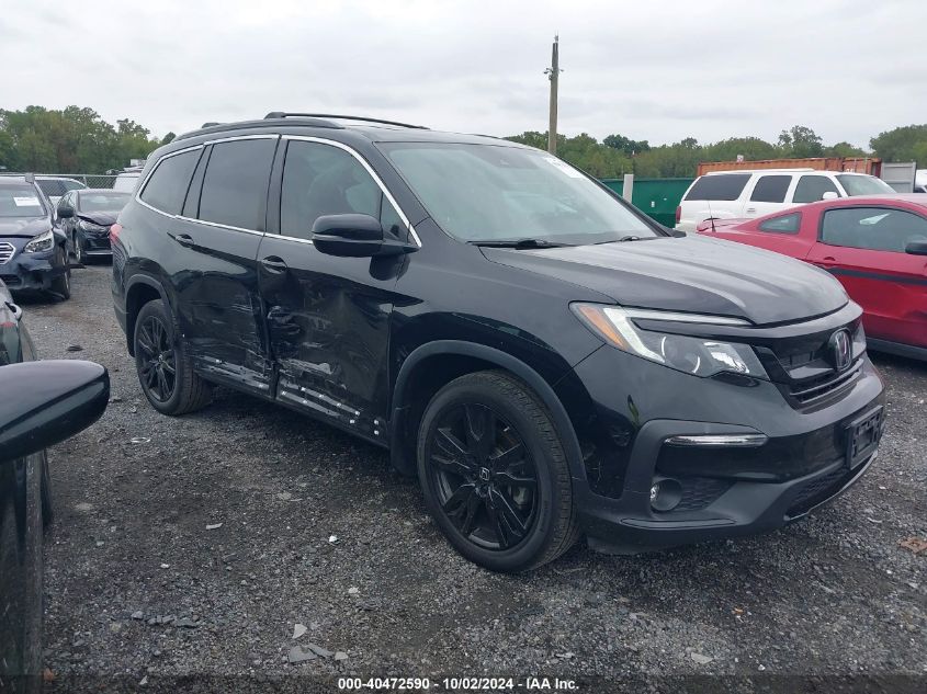 2021 Honda Pilot Awd Special Edition VIN: 5FNYF6H29MB073384 Lot: 40472590