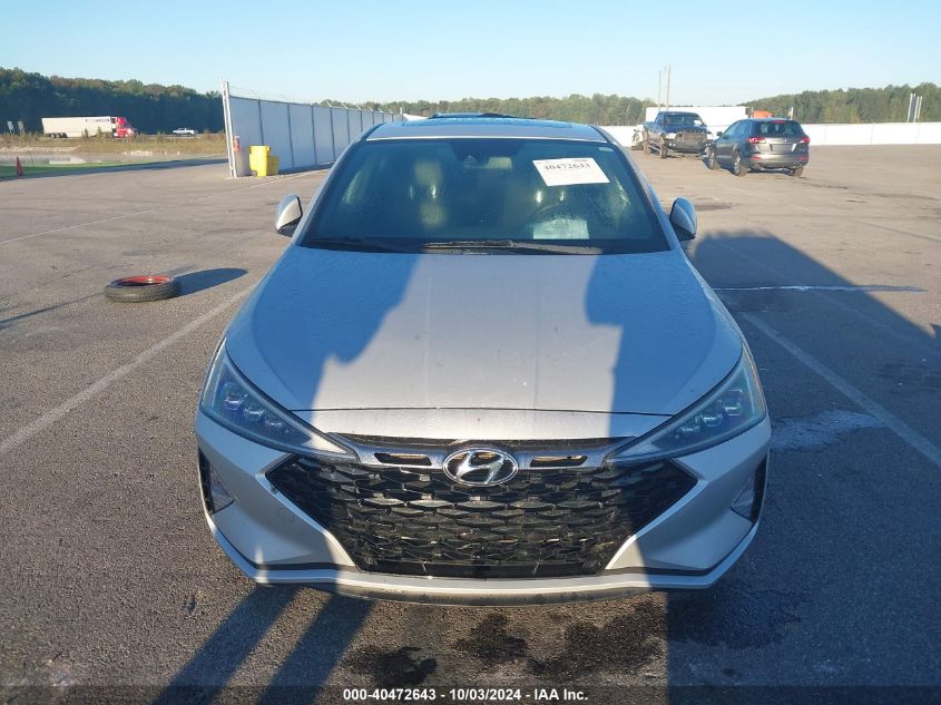 2019 Hyundai Elantra Sport VIN: KMHD04LB2KU865744 Lot: 40472643