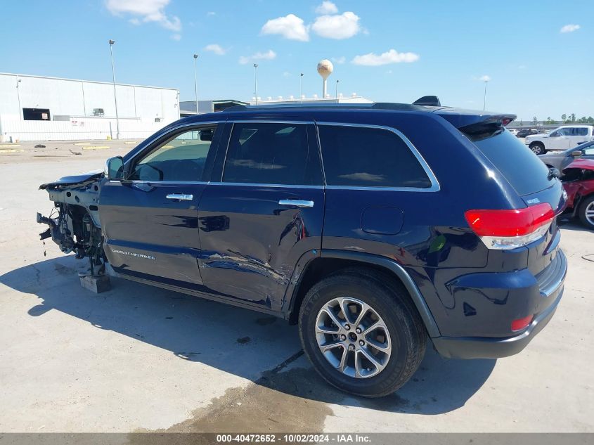 2016 Jeep Grand Cherokee Limited VIN: 1C4RJEBG9GC369380 Lot: 40472652