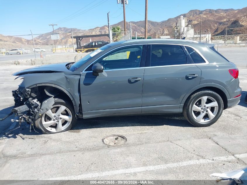 2020 Audi Q3 Premium 45 Tfsi Quattro Tiptronic VIN: WA1AECF34L1012962 Lot: 40472655