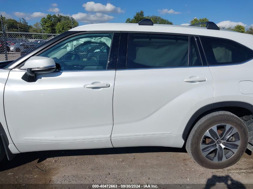 2022 Toyota Highlander Xle VIN: 5TDGZRBH7NS595106 Lot: 40472663