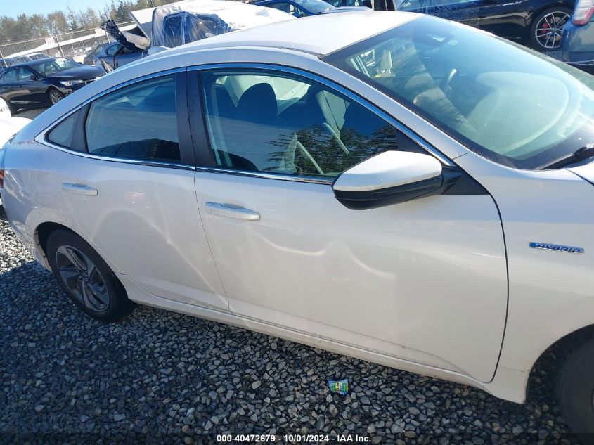 19XZE4F16KE020702 2019 Honda Insight Lx