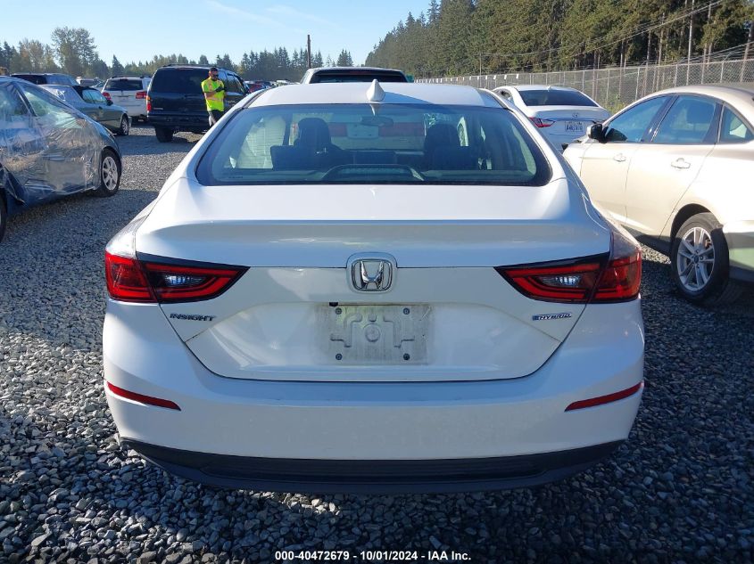 2019 Honda Insight Lx VIN: 19XZE4F16KE020702 Lot: 40472679