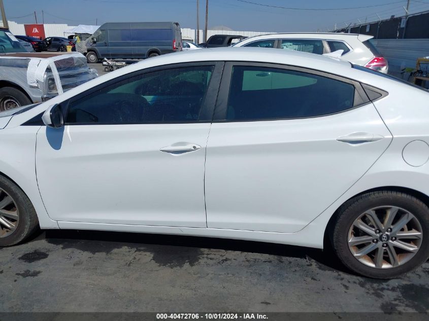 2015 Hyundai Elantra Se VIN: 5NPDH4AE3FH568217 Lot: 40472706