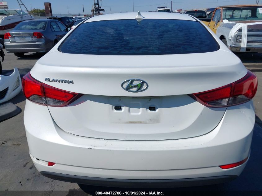 2015 Hyundai Elantra Se VIN: 5NPDH4AE3FH568217 Lot: 40472706