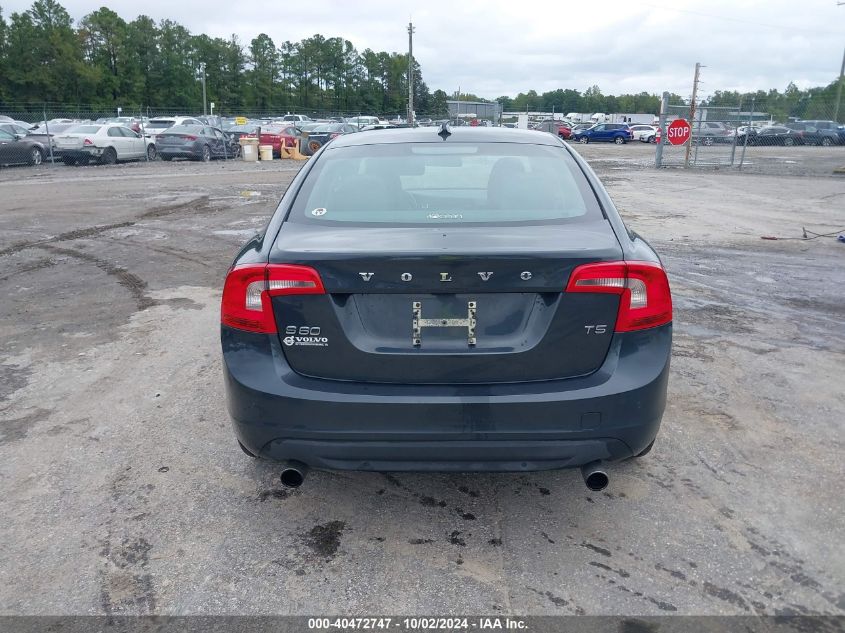 2012 Volvo S60 T5 VIN: YV1622FS3C2095052 Lot: 40472747