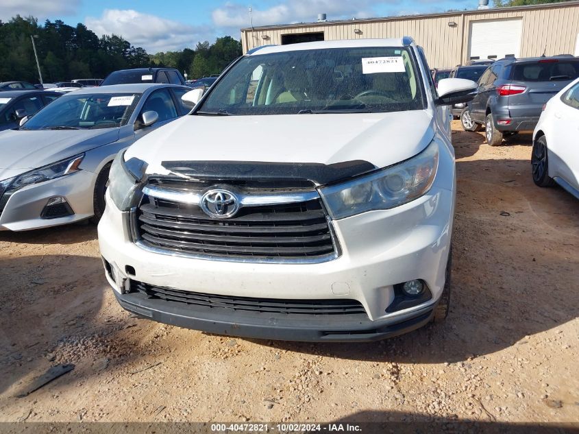 2015 Toyota Highlander Xle V6 VIN: 5TDJKRFH9FS214409 Lot: 40472821