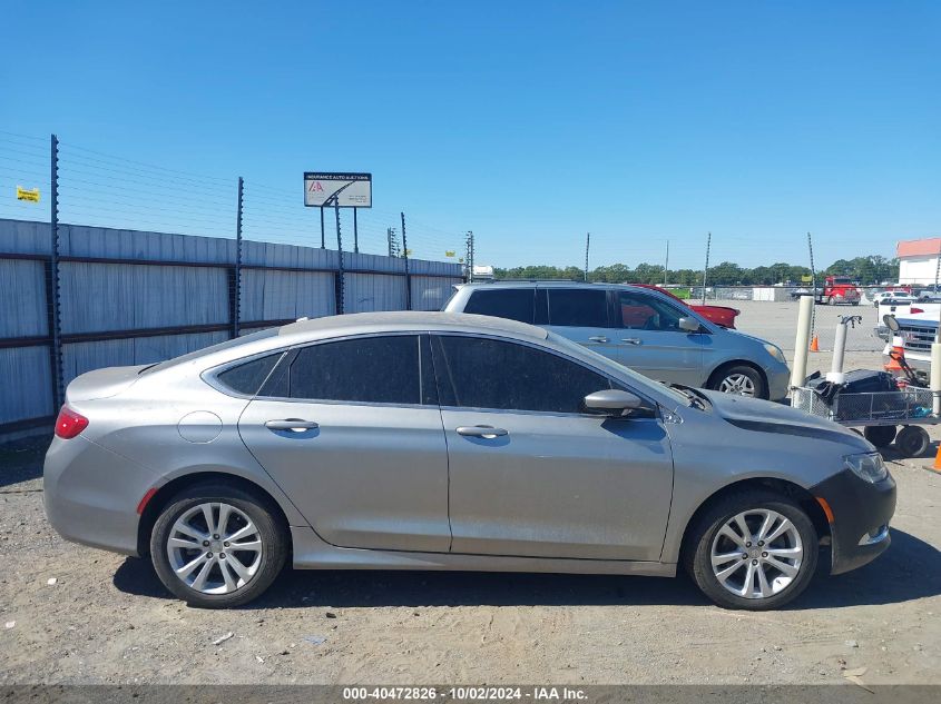 2015 Chrysler 200 Limited VIN: 1C3CCCAB0FN708481 Lot: 40472826