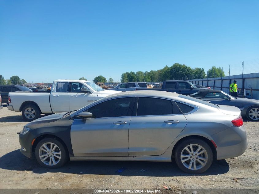 2015 Chrysler 200 Limited VIN: 1C3CCCAB0FN708481 Lot: 40472826