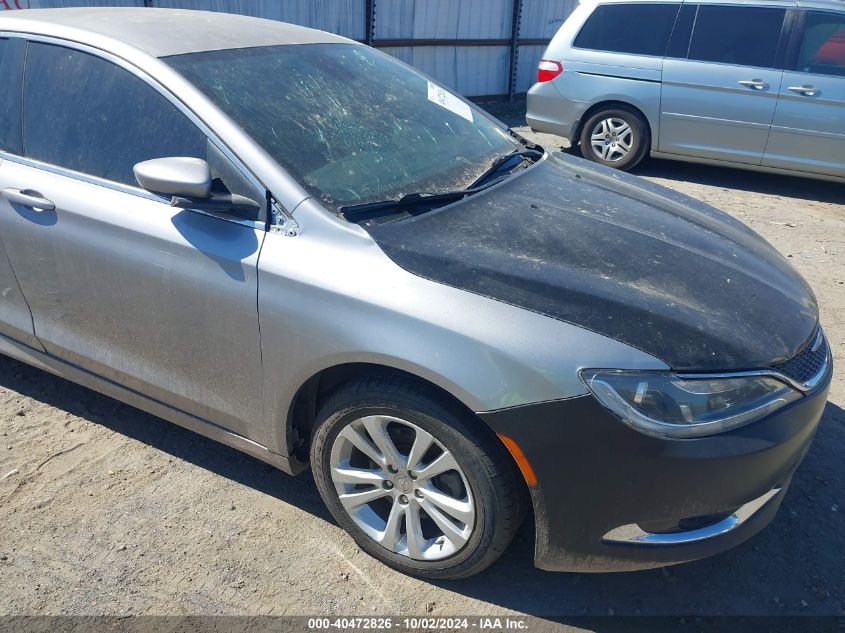 2015 Chrysler 200 Limited VIN: 1C3CCCAB0FN708481 Lot: 40472826