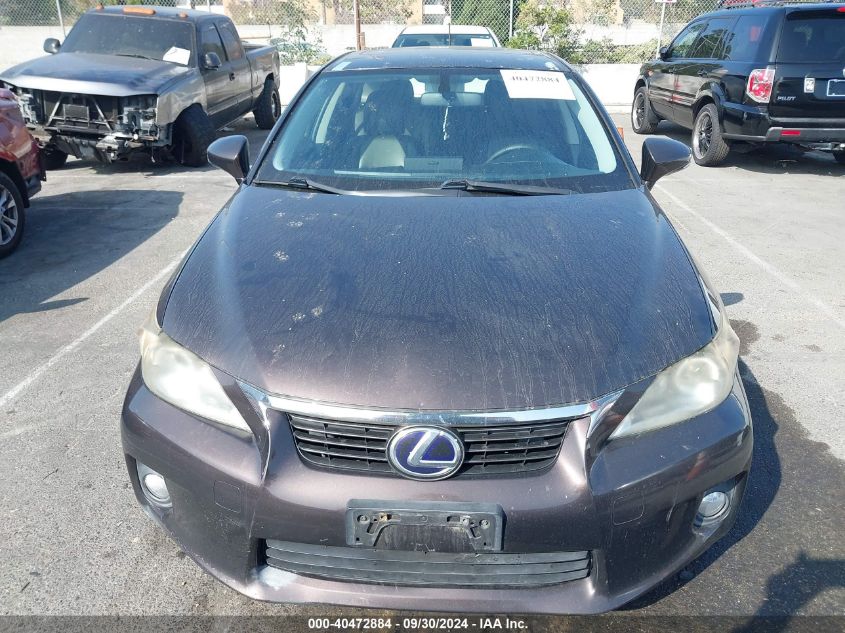 2012 Lexus Ct 200H Premium VIN: JTHKD5BH1C2112424 Lot: 40472884