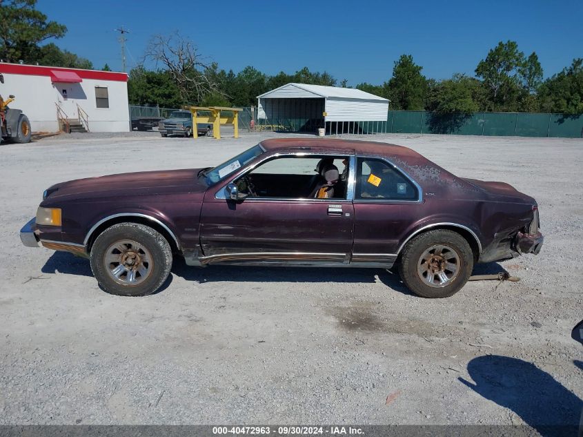 1987 Lincoln Mark Vii Lsc VIN: 1LNBM93M3HY610354 Lot: 40472963