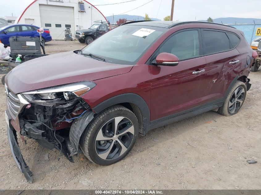 VIN KM8J3CA22GU191352 2016 Hyundai Tucson, Limited no.2