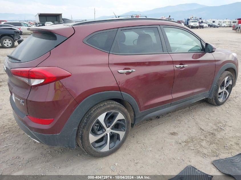 VIN KM8J3CA22GU191352 2016 Hyundai Tucson, Limited no.4