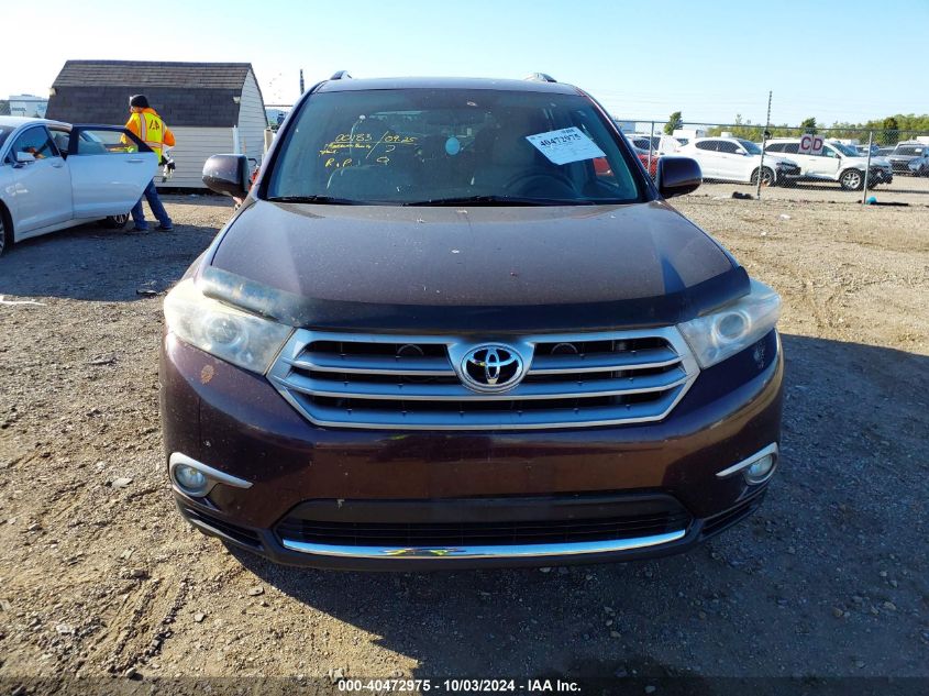 5TDDK3EH7DS256165 2013 Toyota Highlander Limited V6