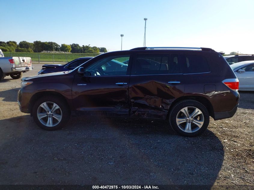 5TDDK3EH7DS256165 2013 Toyota Highlander Limited V6