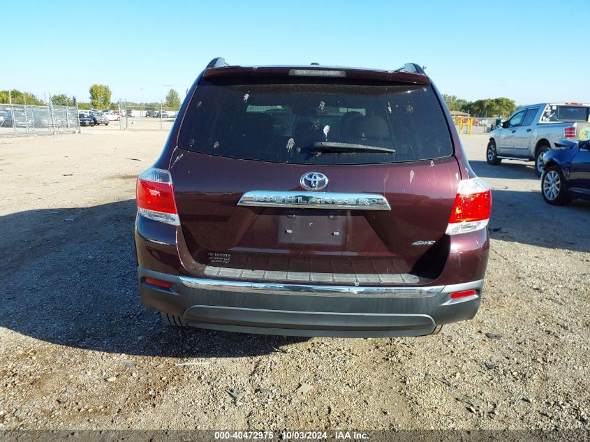 5TDDK3EH7DS256165 2013 Toyota Highlander Limited V6