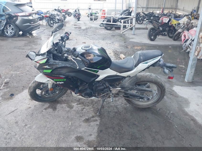 2022 Kawasaki Ex650 N VIN: ML5EXEN13NDA50923 Lot: 40472985