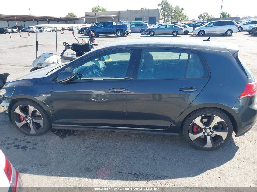 2017 Volkswagen Golf Gti Autobahn 4-Door/S 4-Door/Se 4-Door/Sport 4-Door VIN: 3VW447AU9HM062406 Lot: 40473027