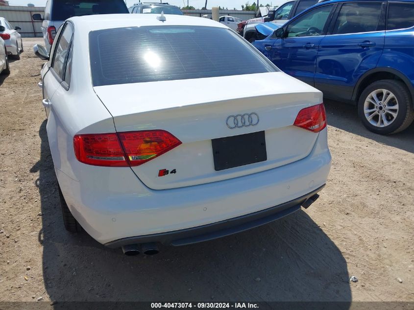 2012 Audi S4 Prestige VIN: WAUKGAFL8CA030709 Lot: 40473074